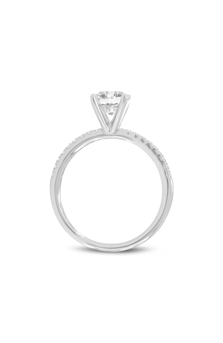LuvMyJewelry Samara 14K White Gold Round Lab Grown Diamond Classic Engagement Ring - 2.2 ctw, Alternate, color, 14K White Gold