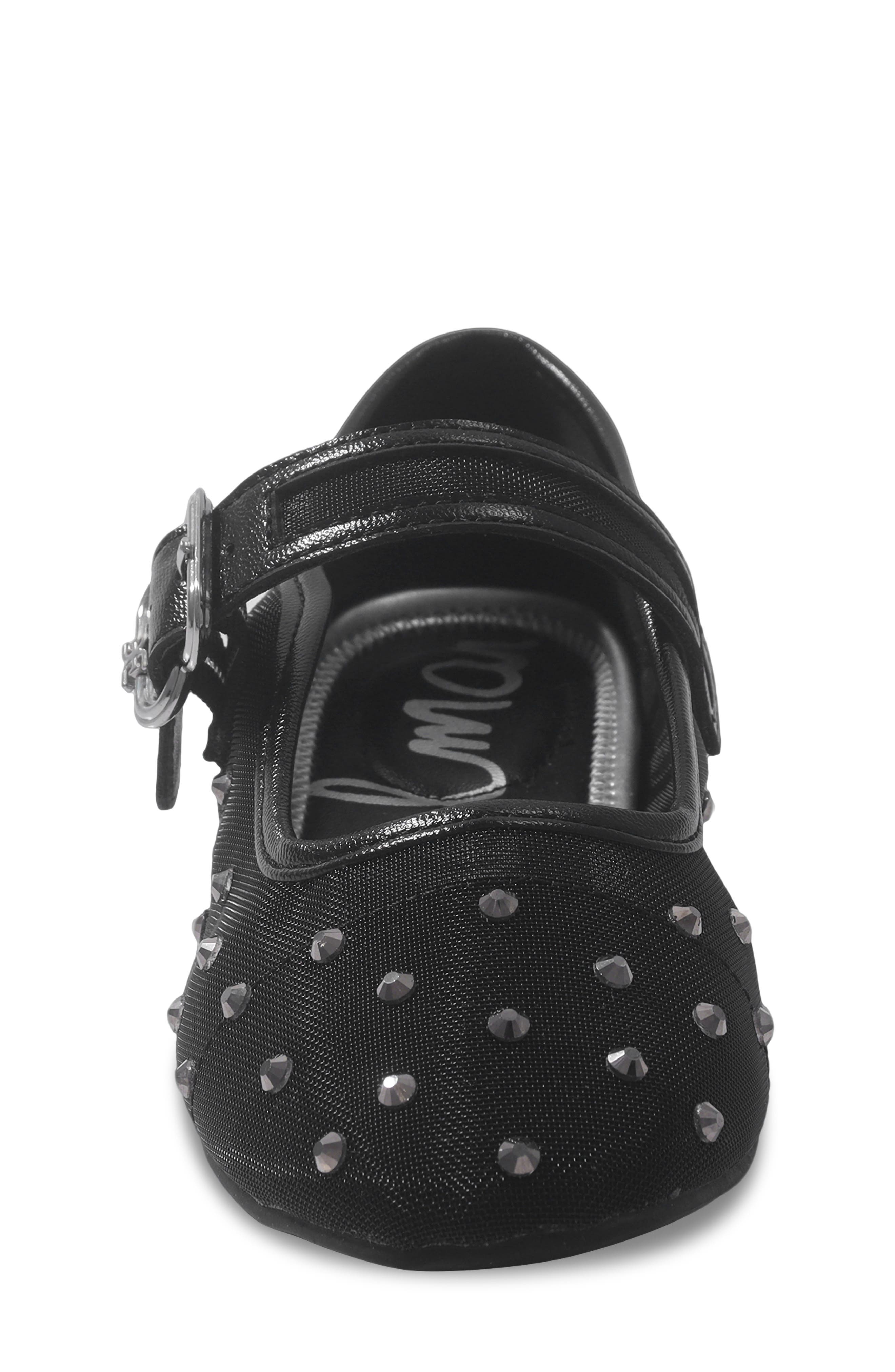 Kids' Maeve Shine Mary Jane Flat, Alternate, color, BLACK