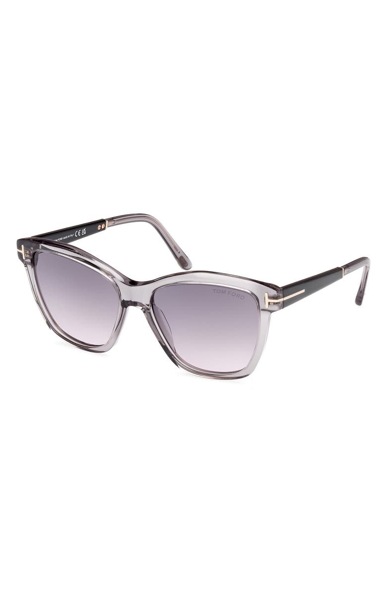 TOM FORD Lucia 54mm Gradient Square Sunglasses, Alternate, color,