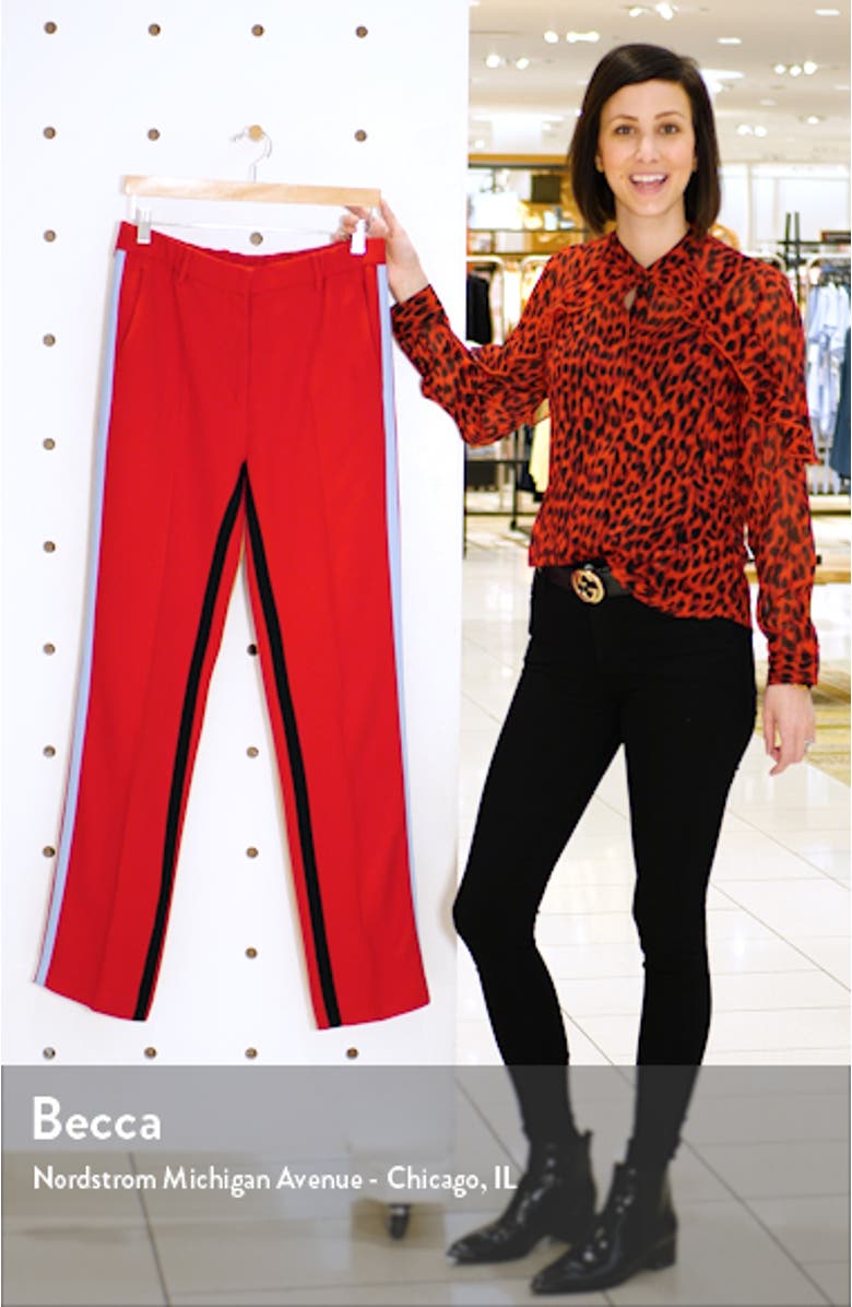 Nº21 Side Stripe Straight Leg Pants, sales video thumbnail
