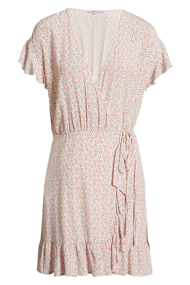 Koreen Wrap Dress, Alternate, color, FLOWER VINES