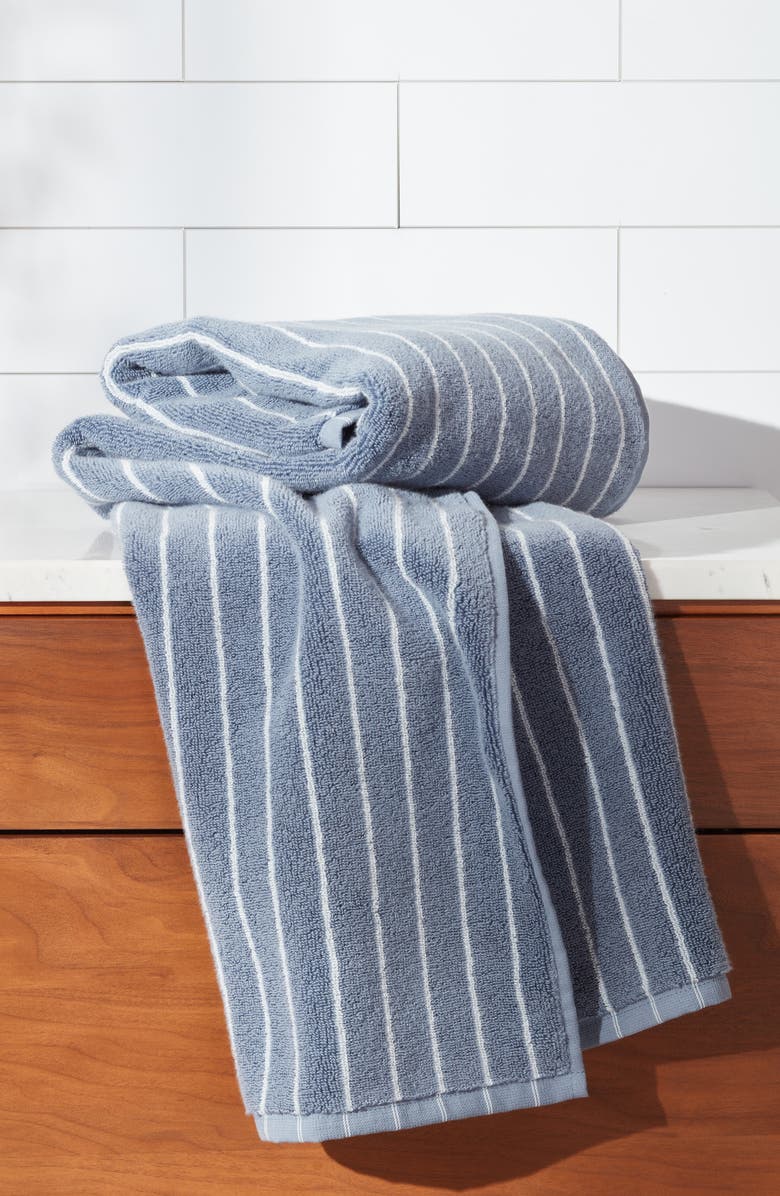 Nordstrom Hydrocotton Stripe Bath Towel, Alternate, color, Blue Chip Multi