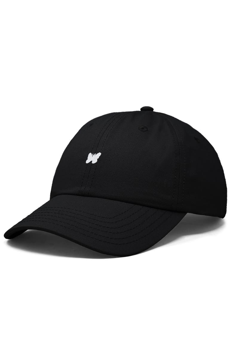 Dalix Lil Butterfly Dad Cap, Alternate, color, Black