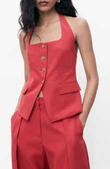 MANGO Olivia Halter Neck Vest