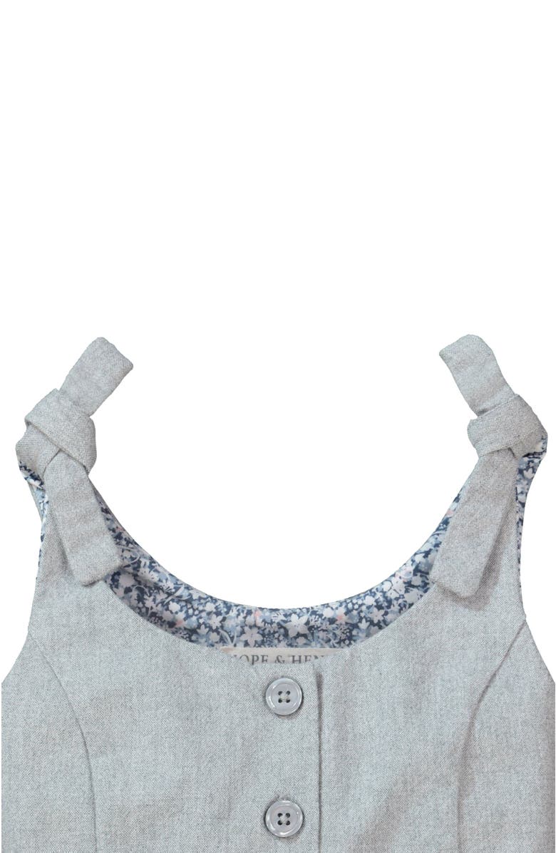 Hope & Henry Girls' Knot Tie Button Front Jumpsuit, Toddler, Alternate, color, 