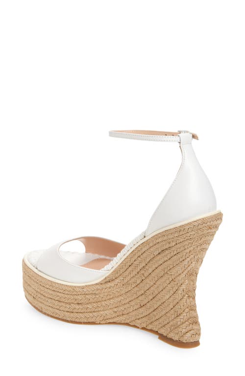 Betzábe Isabel Espadrille Wedge In White Calf
