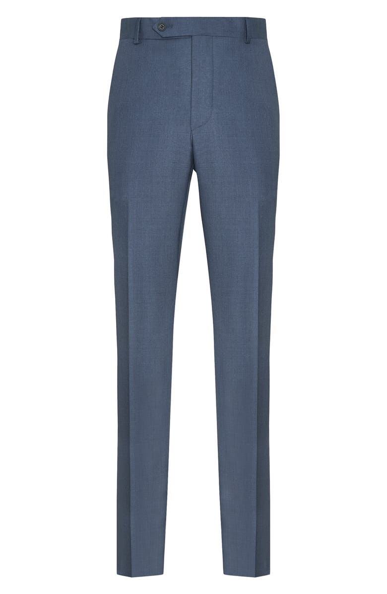 Samuelsohn Men's Flat Front Wool Pants, Alternate, color, 