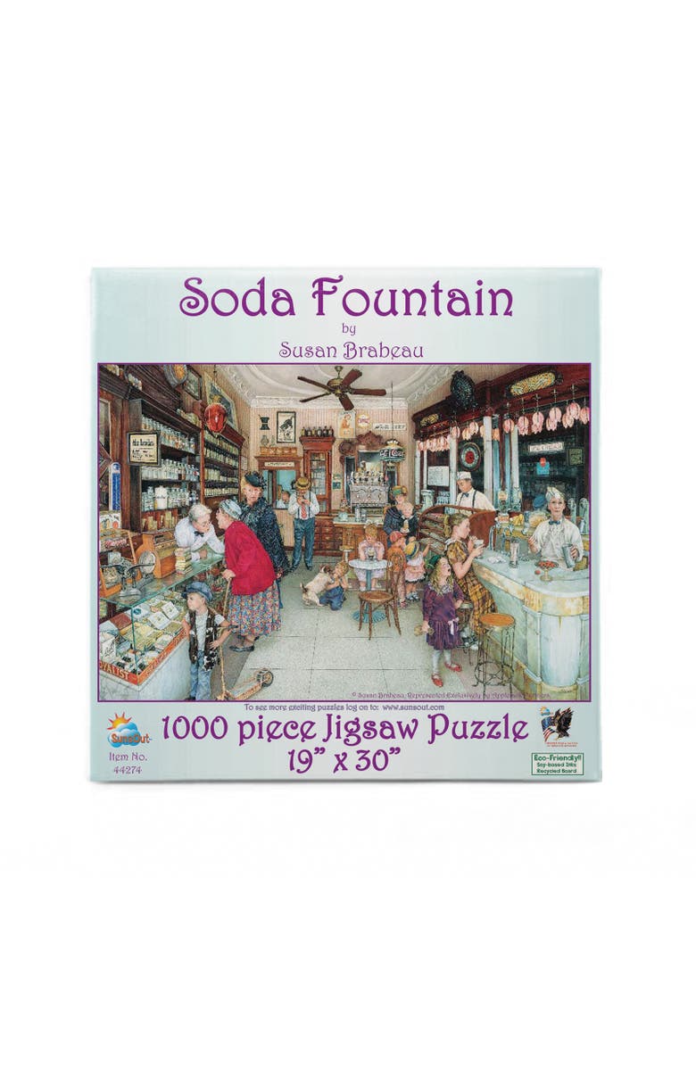 Sunsout Soda Fountain 1000 piece Jigsaw Puzzle for Adults, Alternate, color, Multicolor