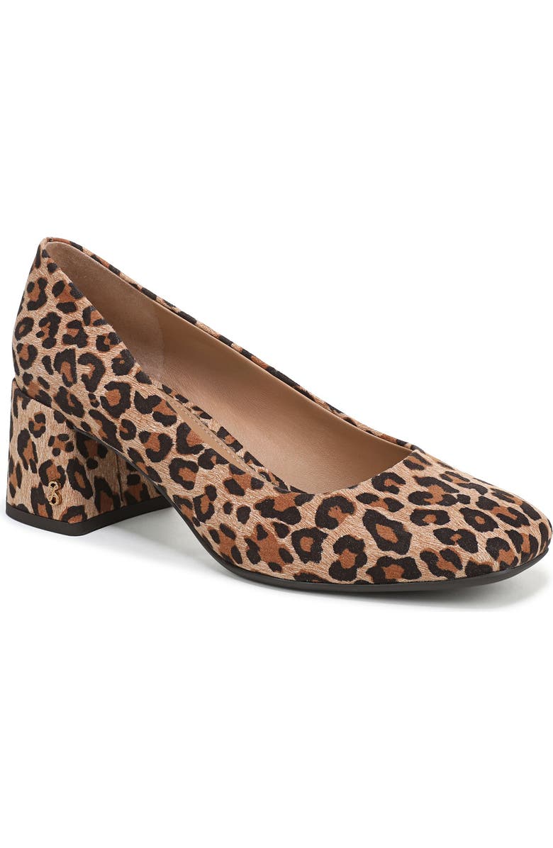 SAM & LIBBY Gianella Square Toe Pump, Main, color, Leopard Multi