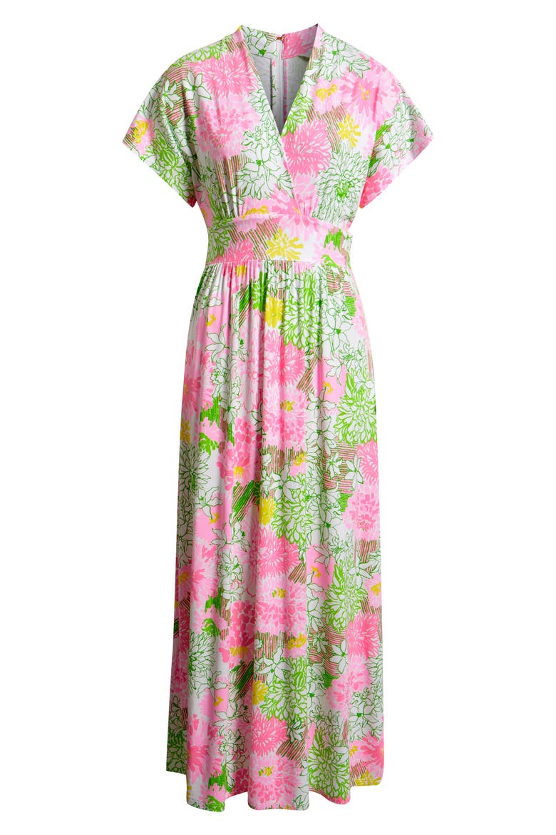 Keenan Floral Print Maxi Dress, Alternate, color, RESORT WHITE