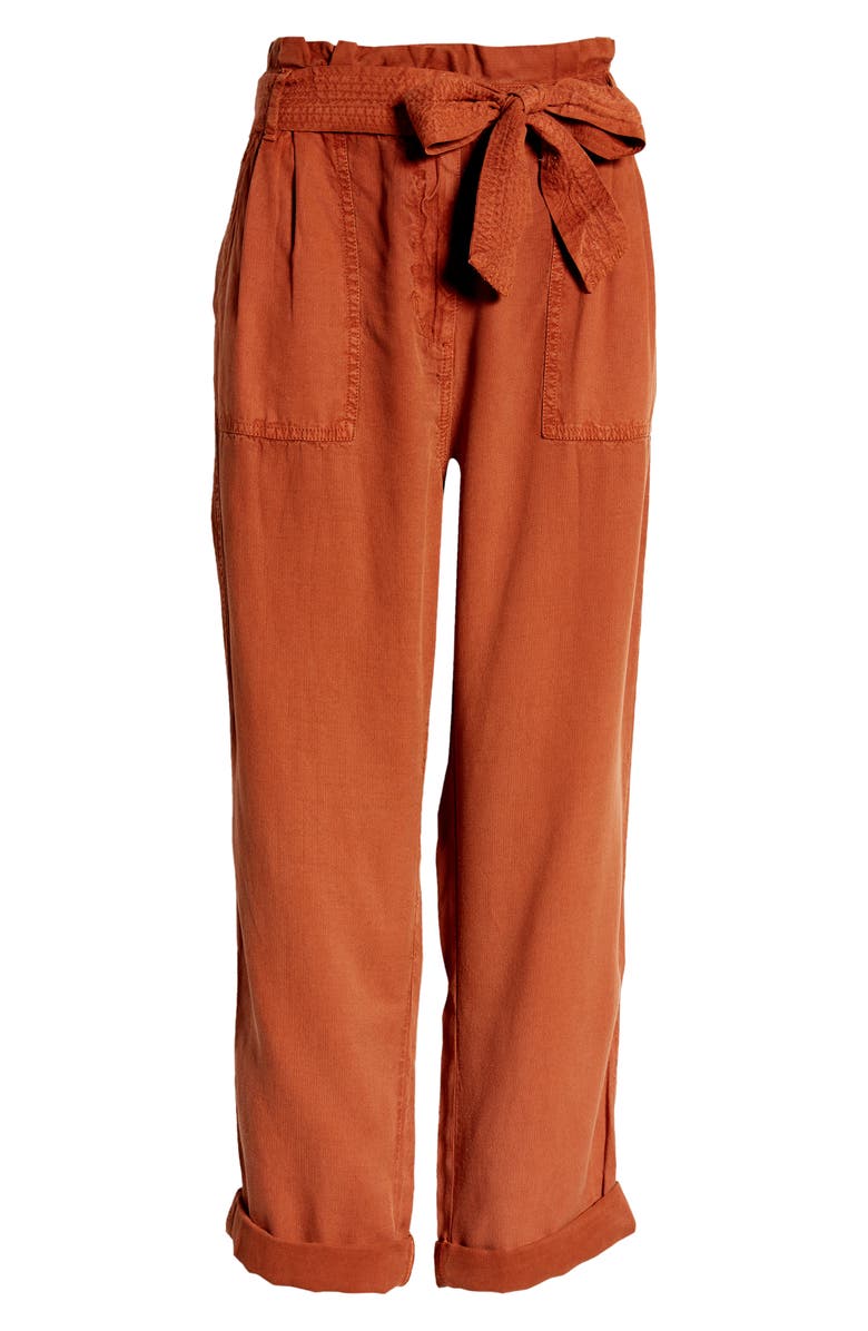 Treasure & Bond Paperbag Waist Pants, Alternate, color, 