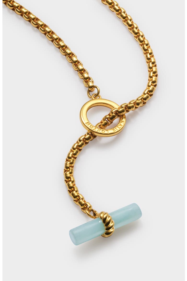Azura T-Bar Necklace, Alternate, color, Gold