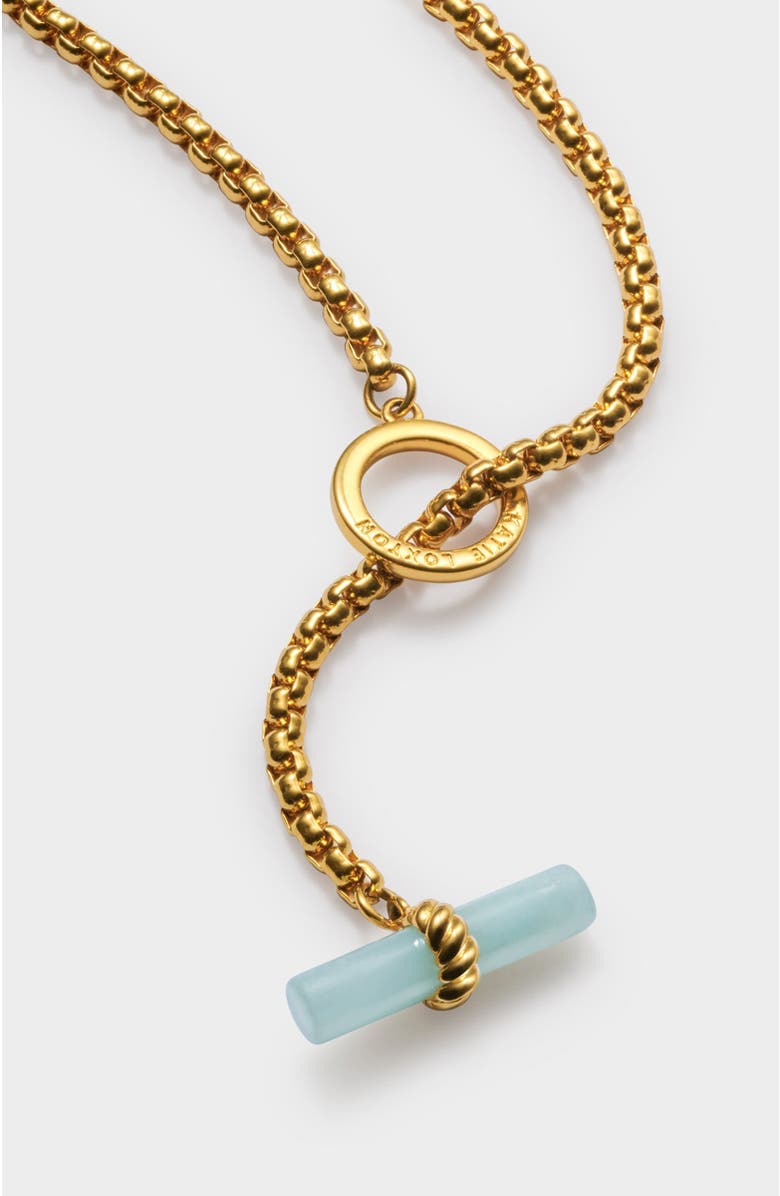 Katie Loxton Azura T-Bar Necklace, Alternate, color, Gold Coated