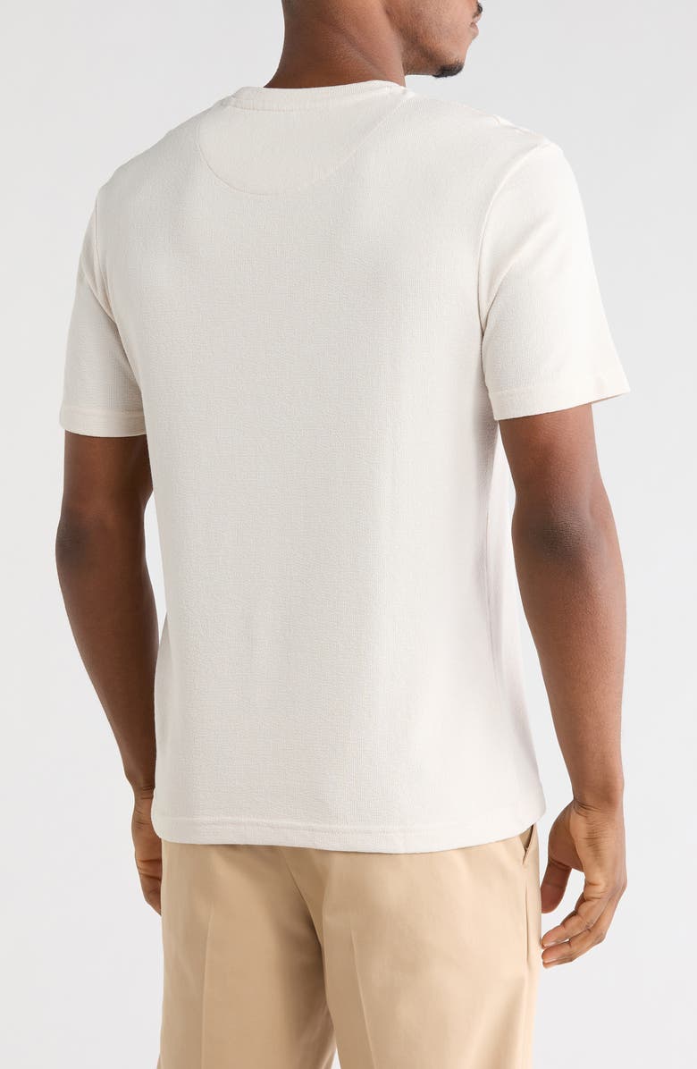 DENIM AND FLOWER Textured T-Shirt, Alternate, color, Cream