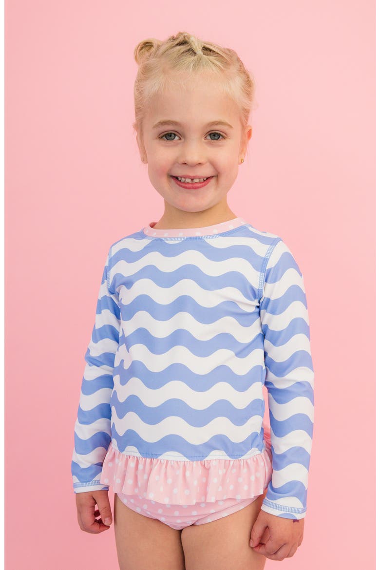 Kids' Periwinkle Two-Piece Swimsuit, Alternate, color, BLUE