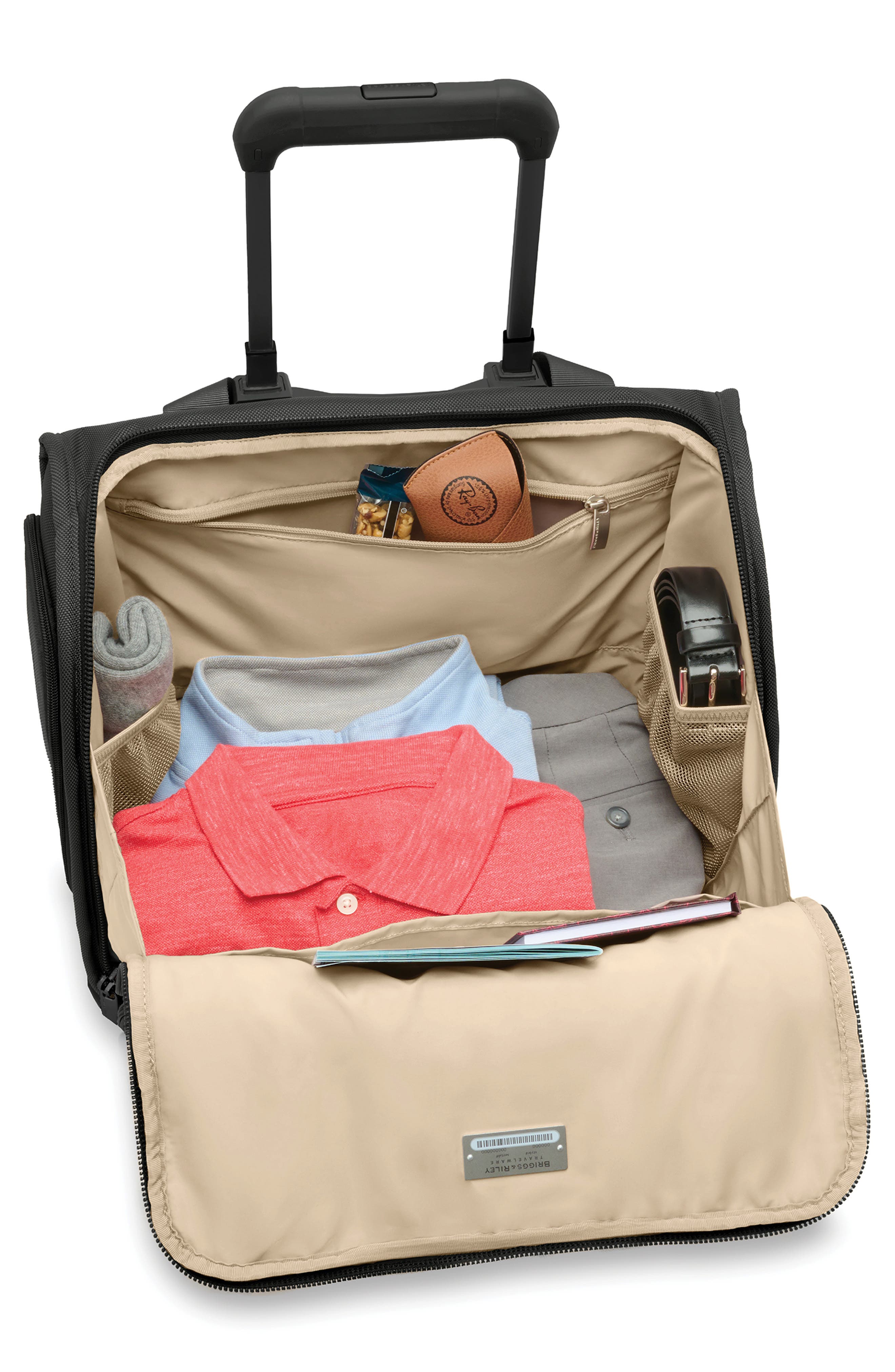 Briggs & Riley Baseline 2-Wheel Cabin Bag, Alternate, color, Black