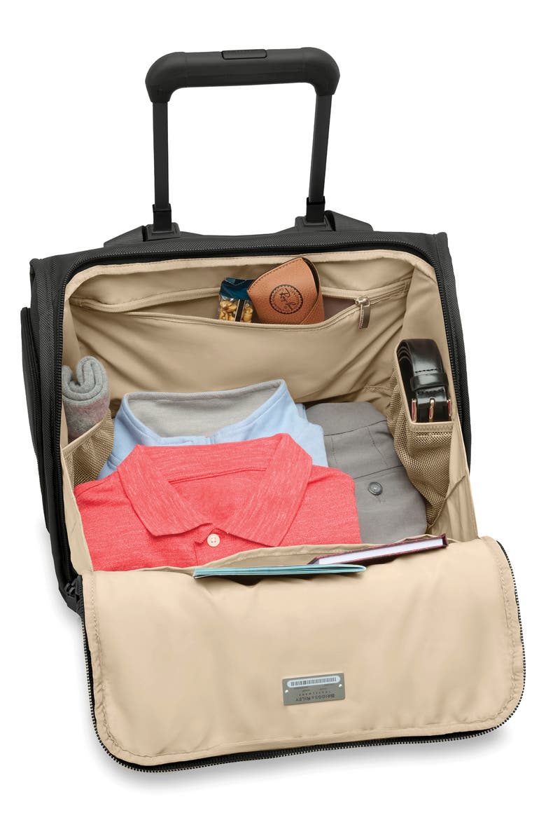 Baseline 2-Wheel Cabin Bag, Alternate, color, BLACK