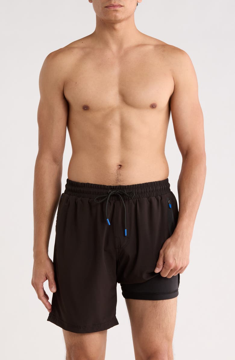 Hurley Passenger Volley Swim Shorts, Alternate, color, Black