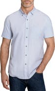 W.R.K Raindrop Reworked Short Sleeve Button-Up Shirt