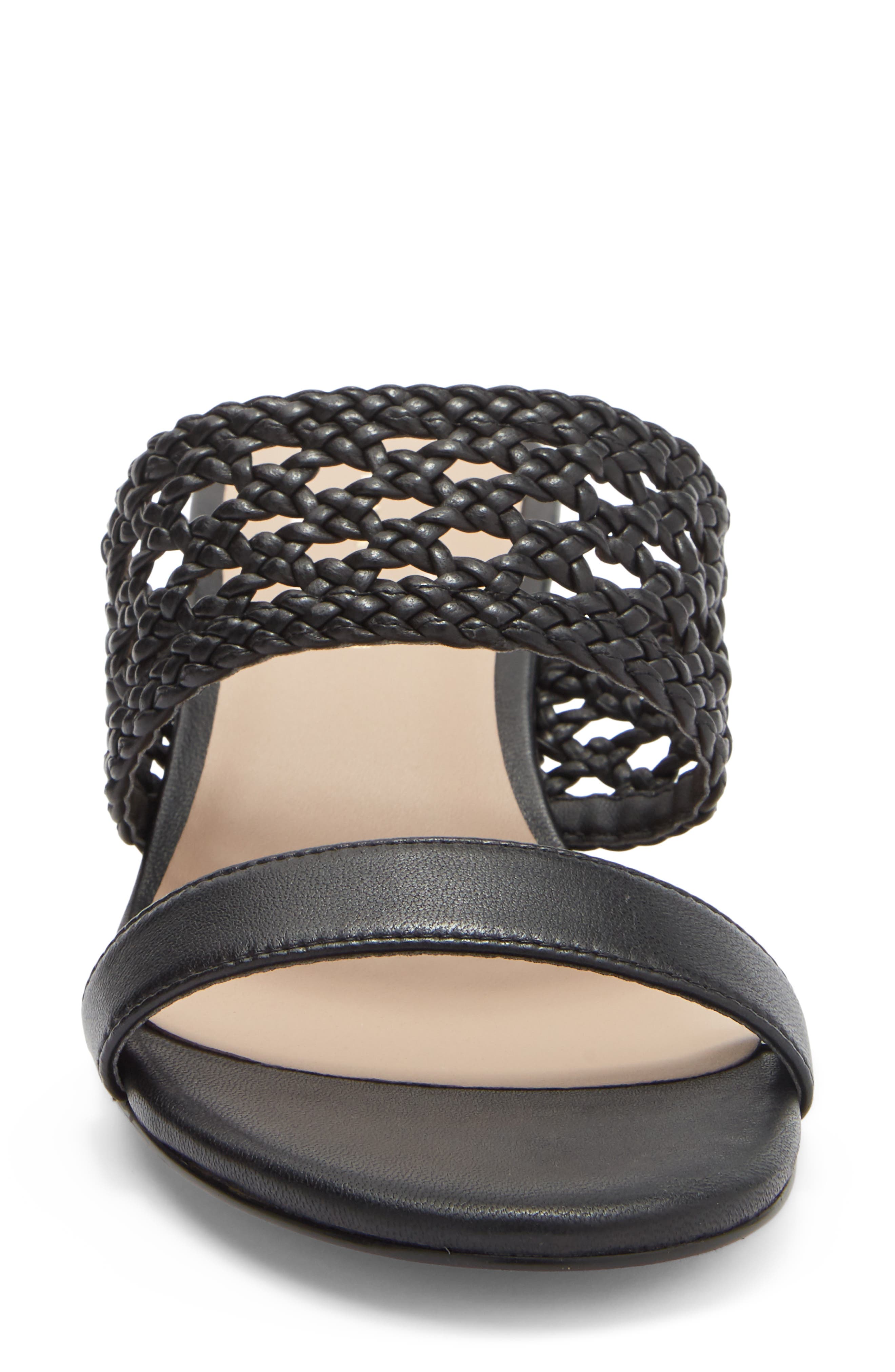 Stuart Weitzman Briar Slide Sandal, Alternate, color, Black