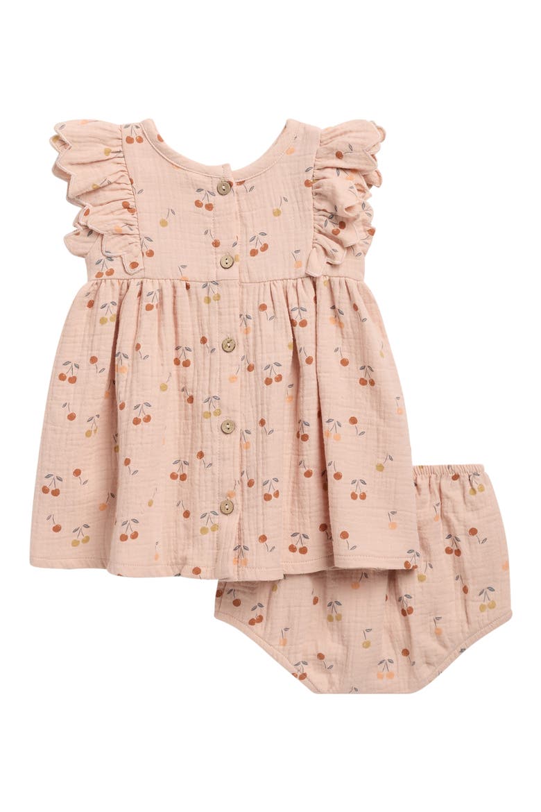 Alina Cotton Gauze Dress & Bloomers Set, Alternate, color, BLUSH