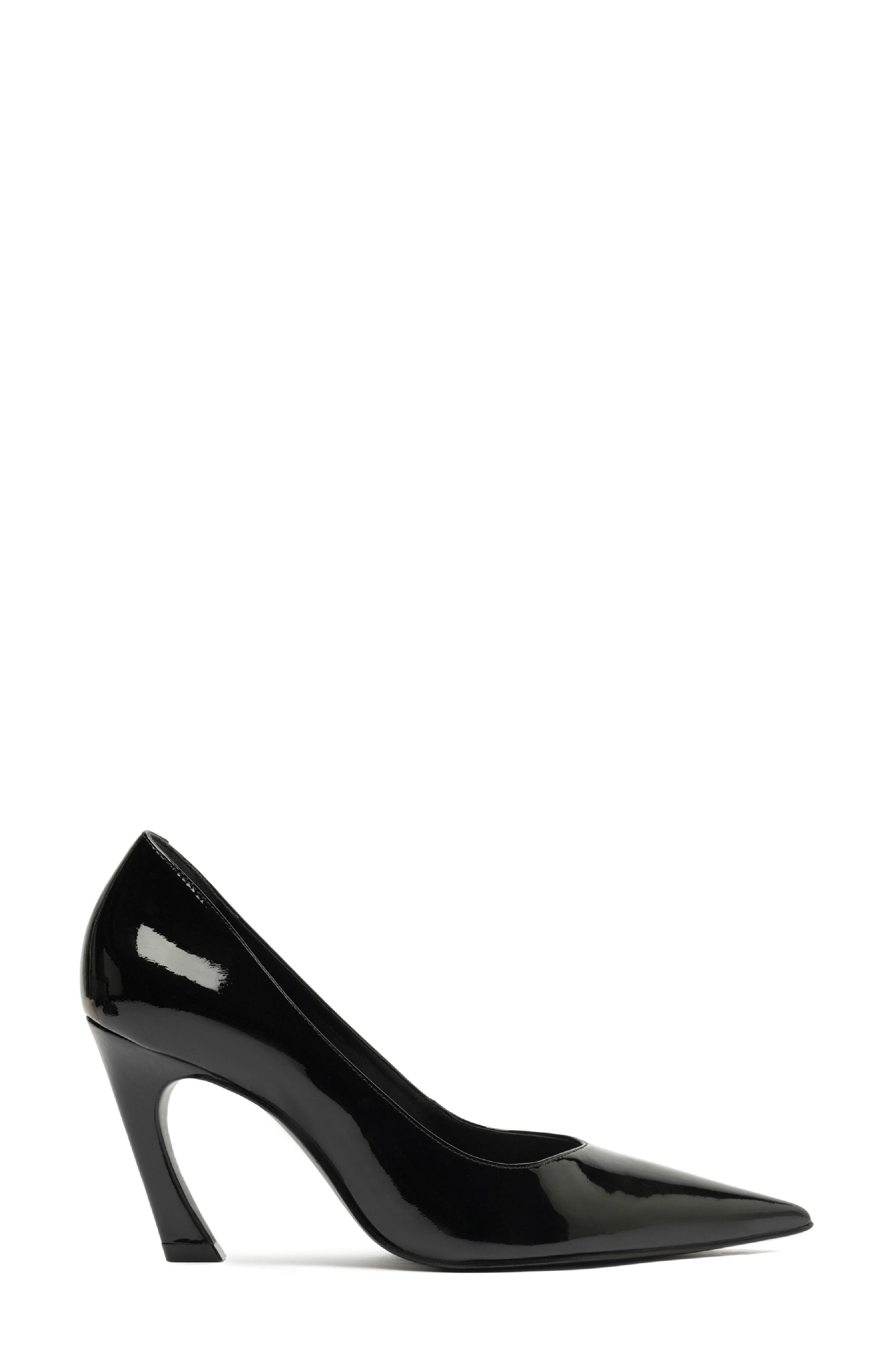Schutz Lexi Lo Pointed Toe Pump, Alternate, color, Black