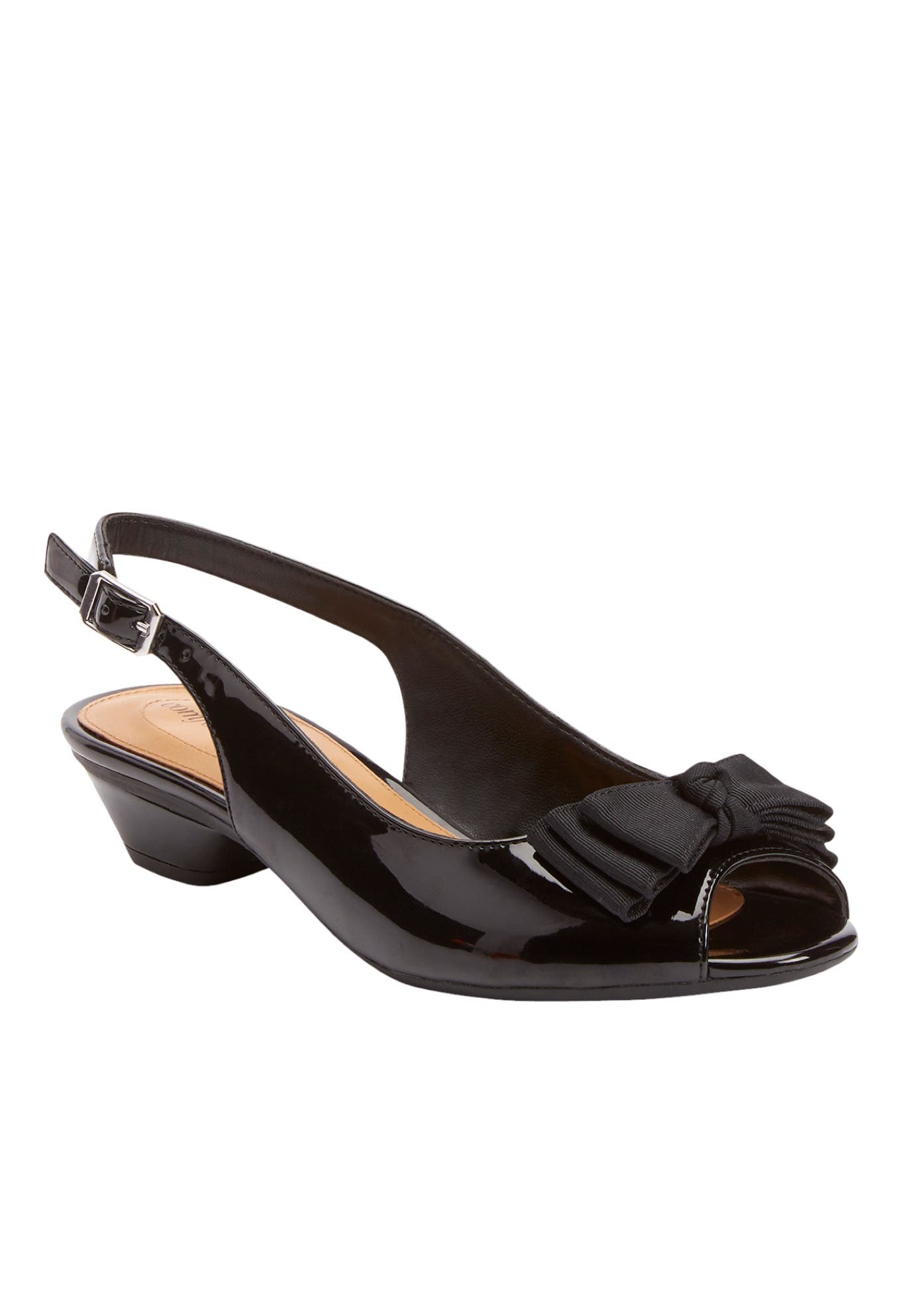 Comfortview The Reagan Slingback, Main, color, Black