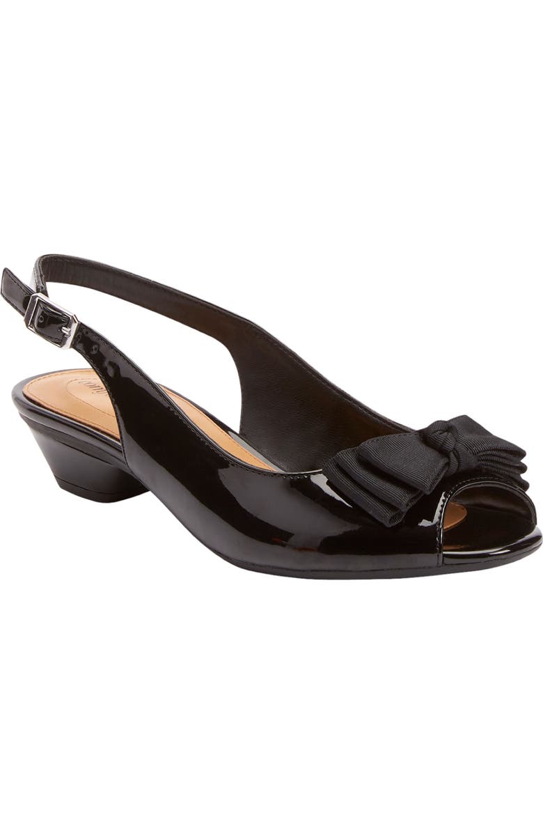 Comfortview The Reagan Slingback, Main, color, Black