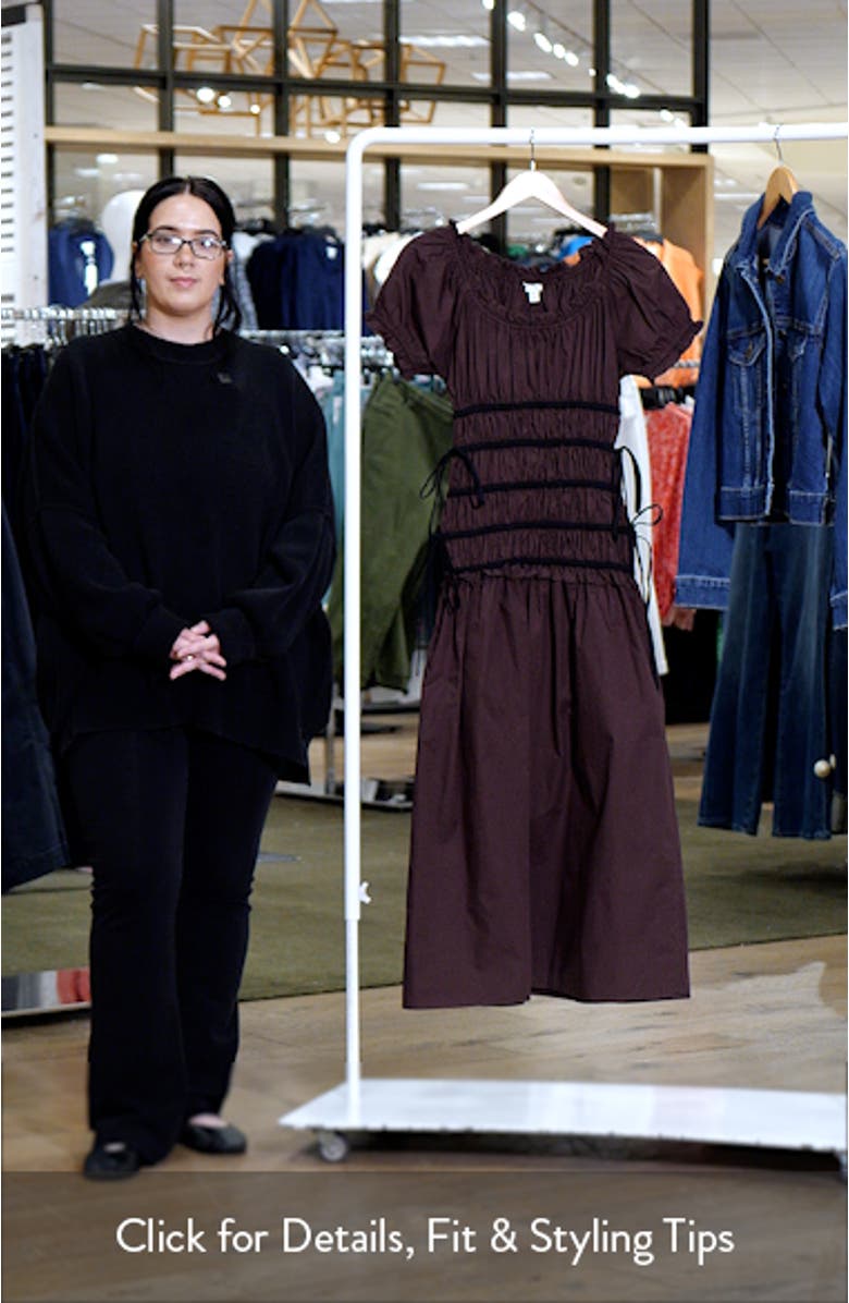 Shirred Bodice Maxi Dress, sales video thumbnail