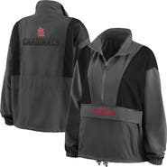 WEAR by Erin Andrews Women's WEAR by Erin Andrews Charcoal St. Louis Cardinals Packable Half-Zip Jacket