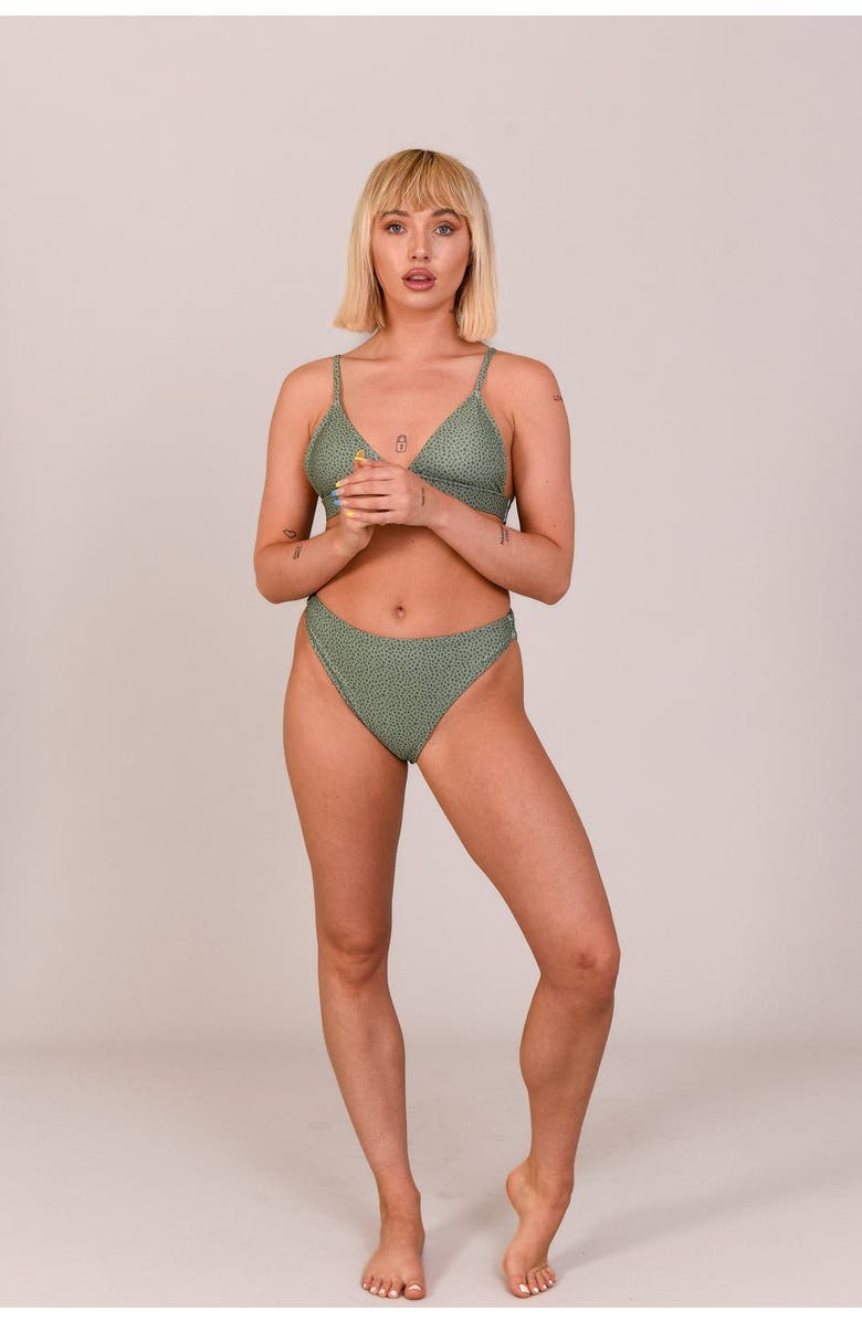 OOSC Sahara Sage Mile High Bikini Bottoms, Alternate, color, Sage