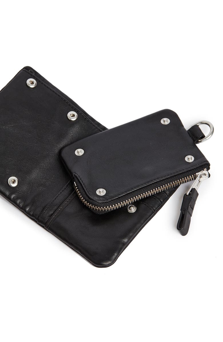 AllSaints Junction Leather Wallet, Alternate, color, 
