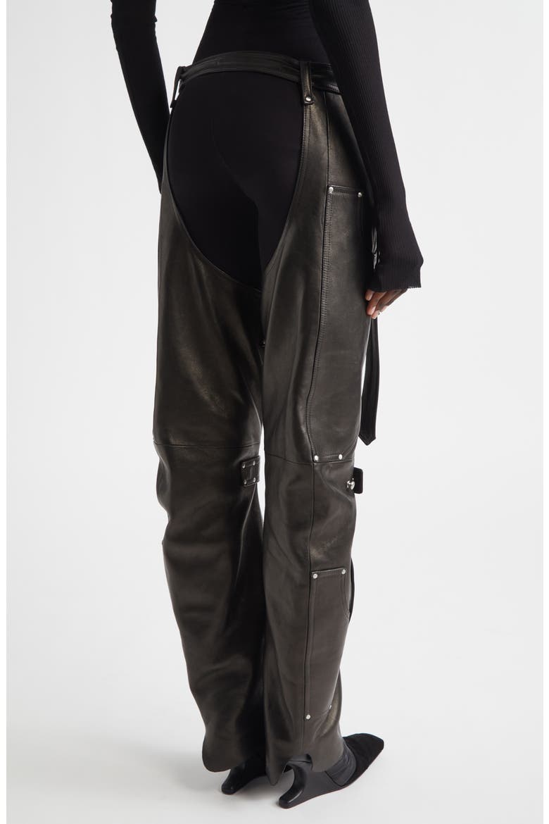 Leo Prothmann Leather Chaps, Alternate, color, BLACK