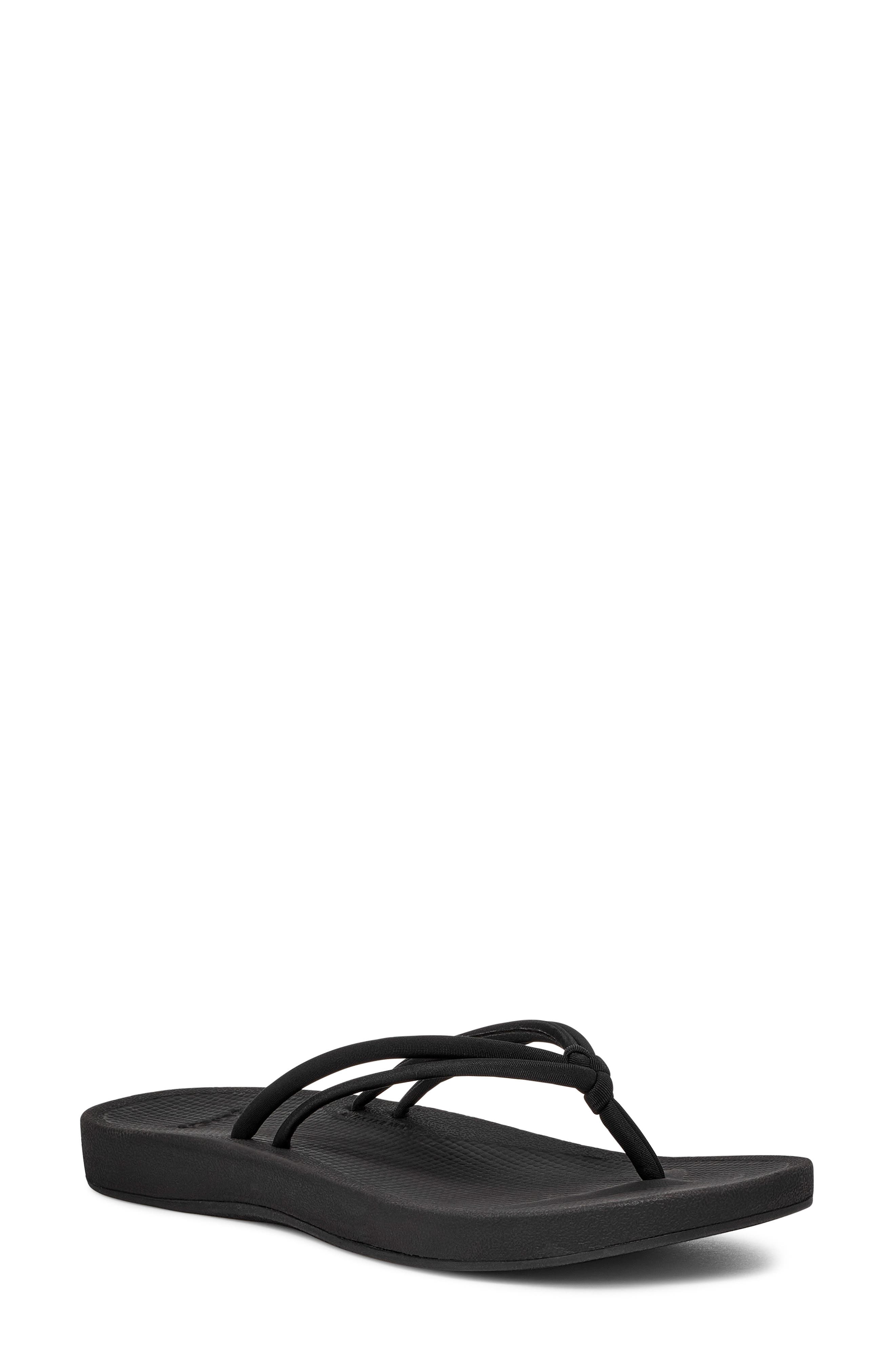 Sanuk Cosmic Sands Water Friendly Flip Flop, Main, color, Blk