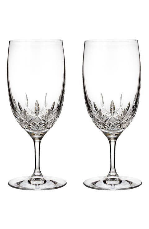 Lismore Essence Set of 2 Lead Crystal Water Glasses