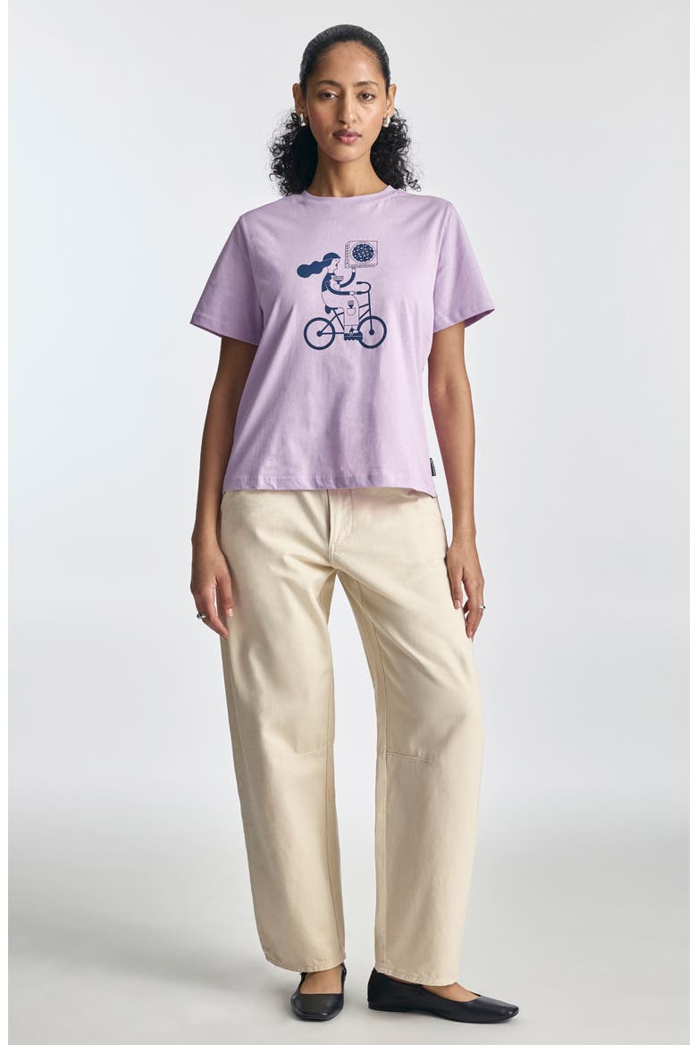 Orchid Cotton Graphic T-Shirt, Alternate, color, ORCHID BLOOM