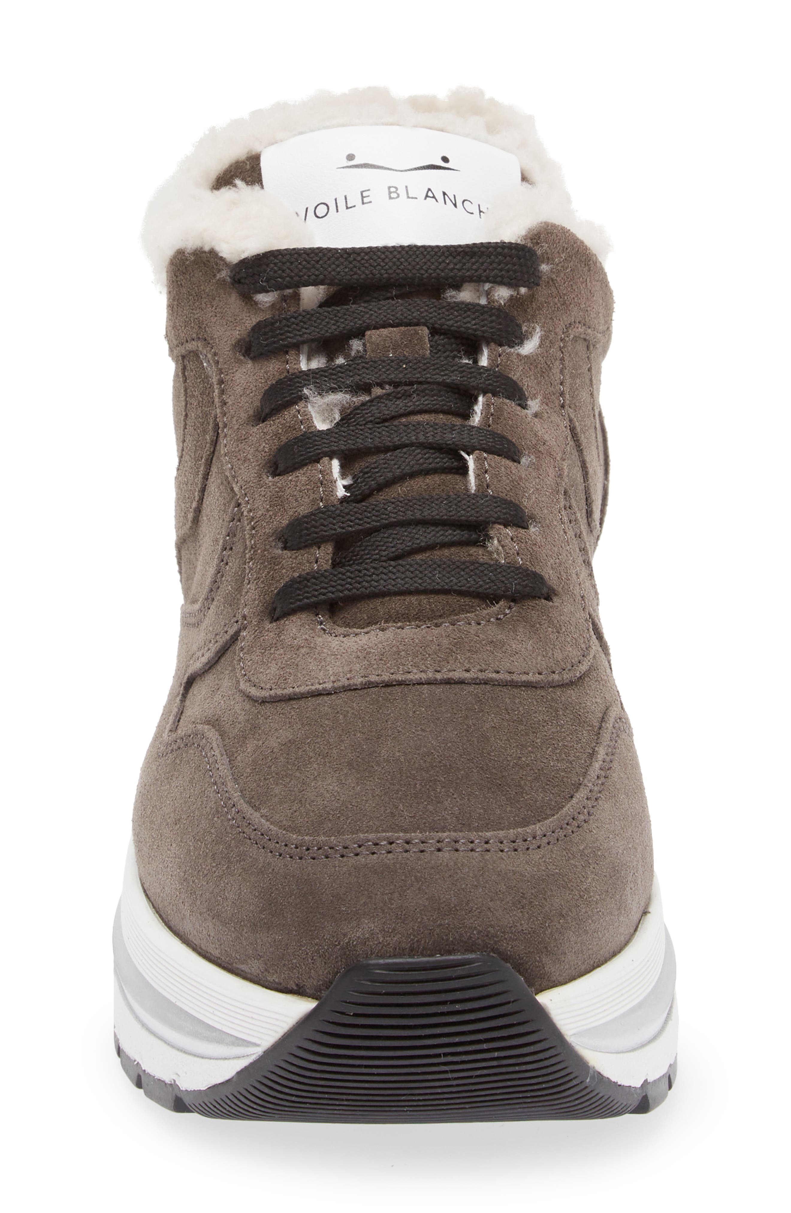 Voile Blanche Maran Genuine Shearling & Suede Sneaker, Alternate, color, 