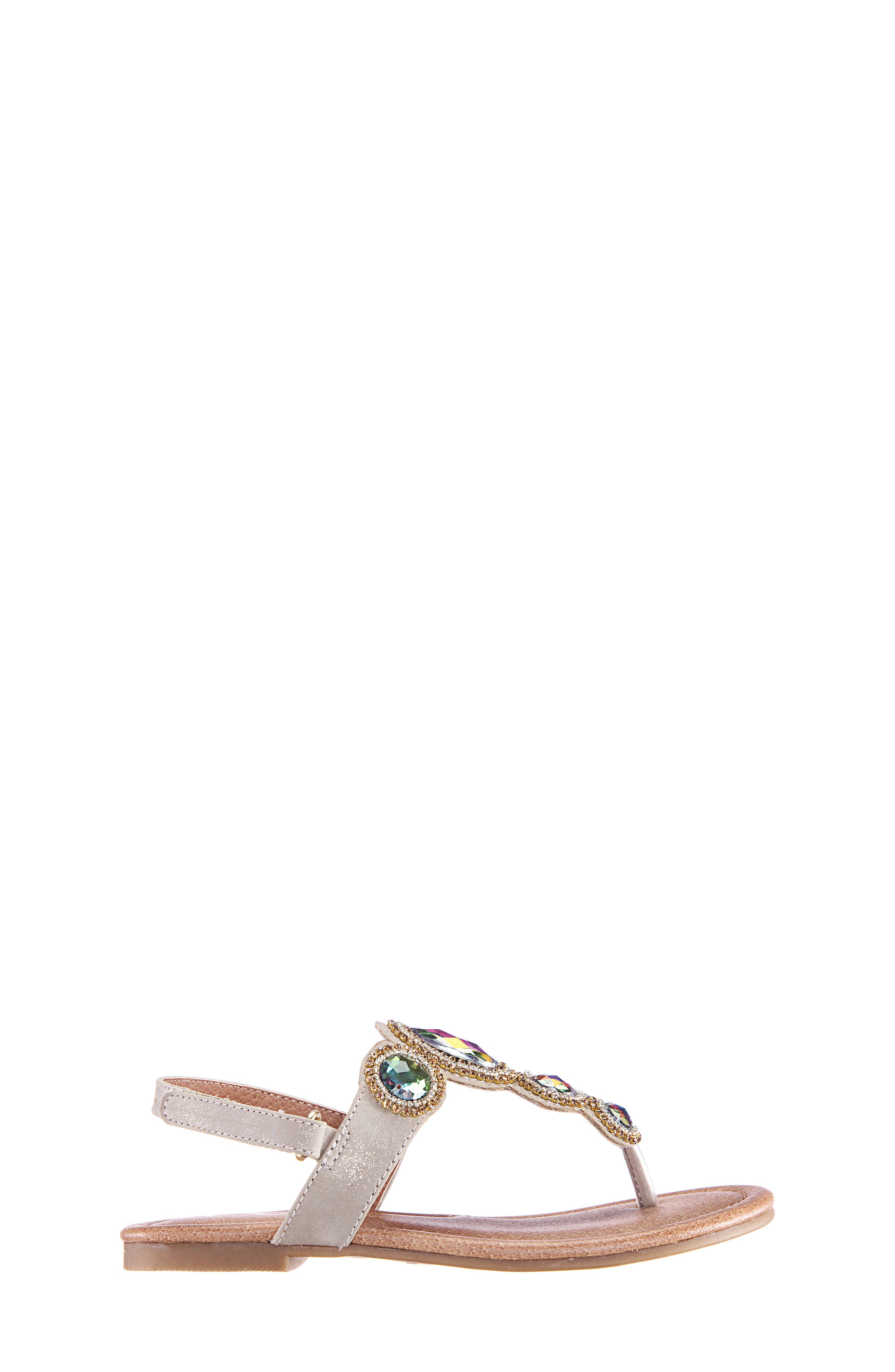 Kellie Thong Sandal, Alternate, color, PLATINO METALLIC