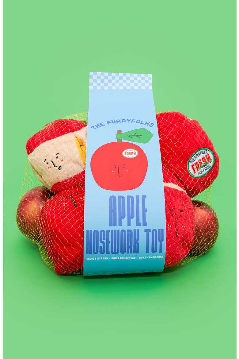 Apple Nosework Toy, Alternate, color, RED