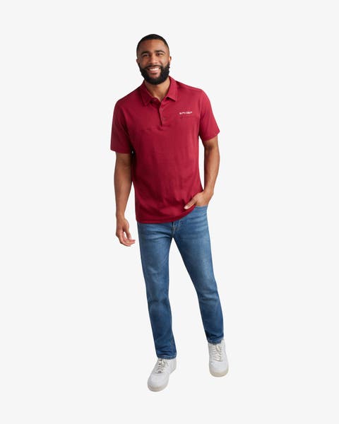 Men Short Sleeve Interlock Polo