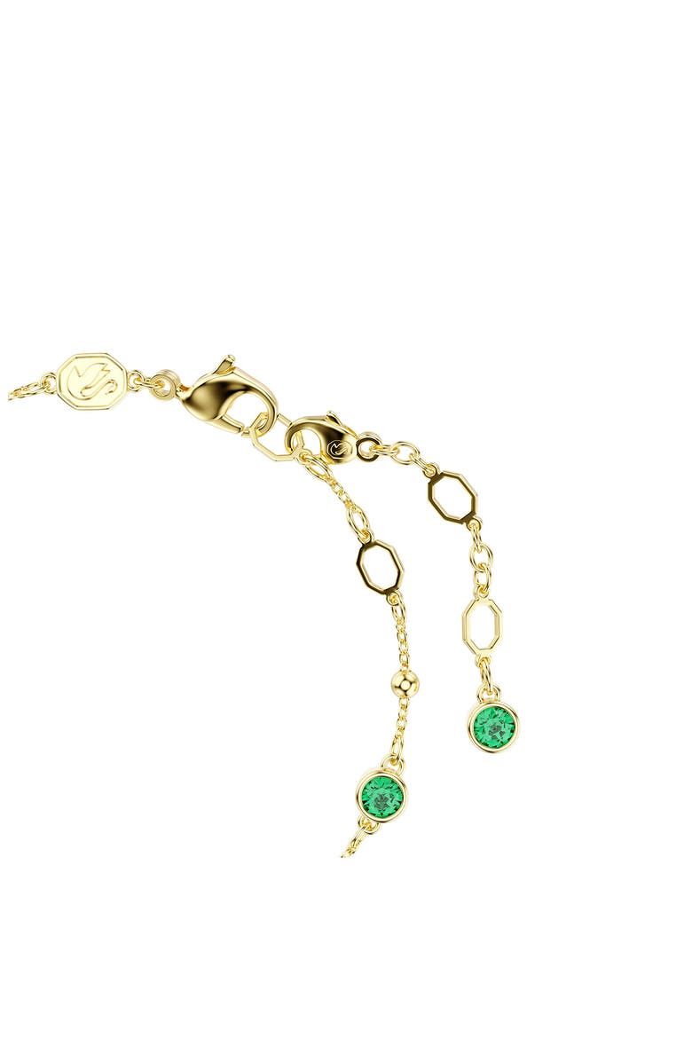 Imber Crystal Station Bracelet, Alternate, color, GOLD/ GREEN