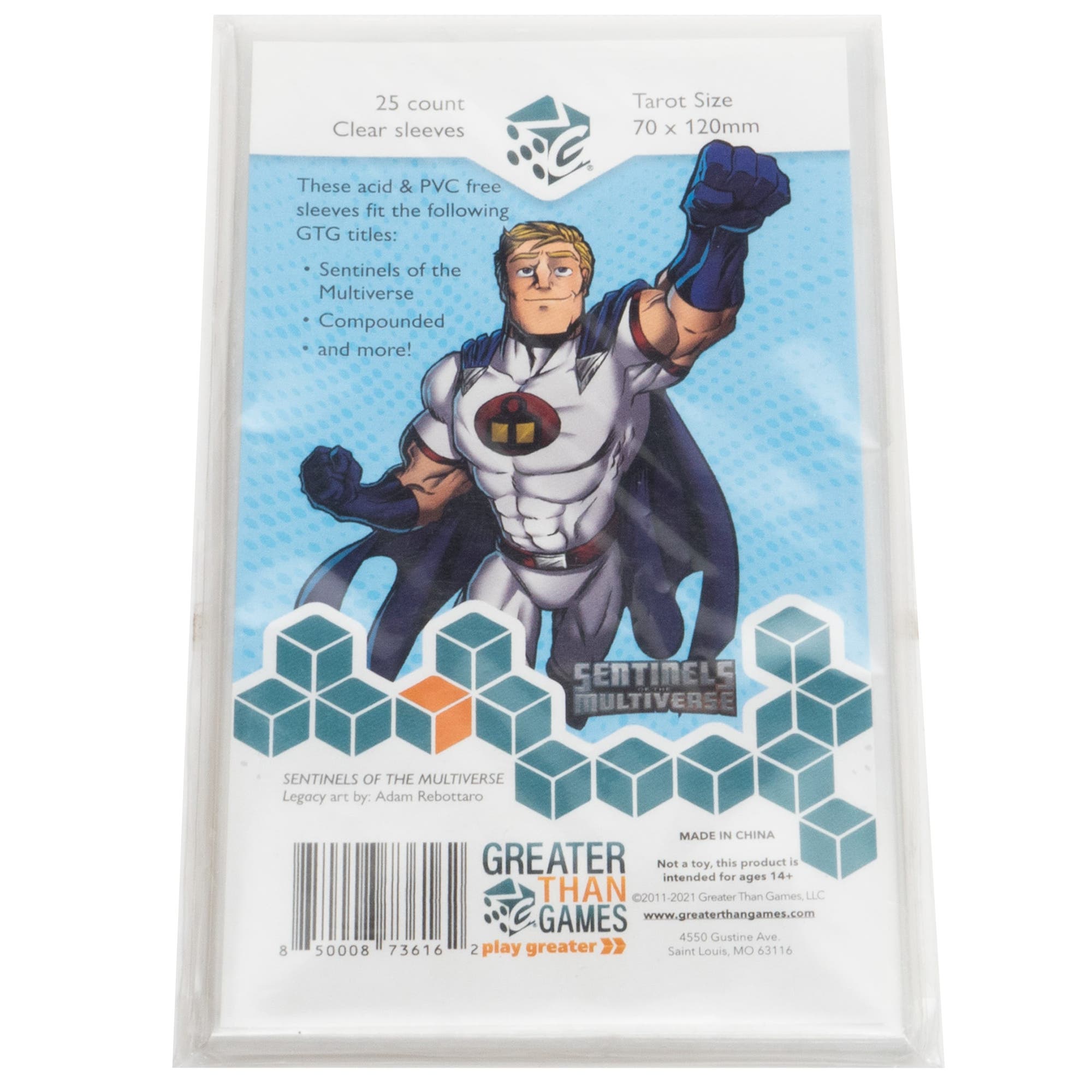 Greater Than Games Tarot Size Card Sleeves in Multicolored 