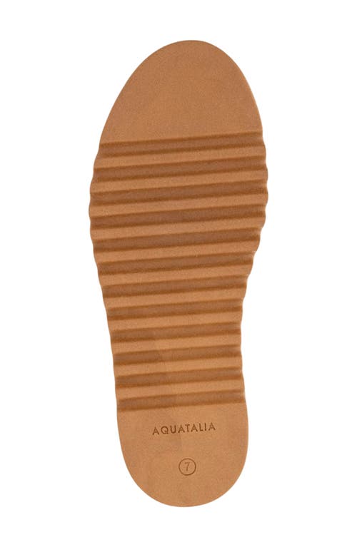 Aquatalia Amata Genuine Shearling Lined Mule In Ecru