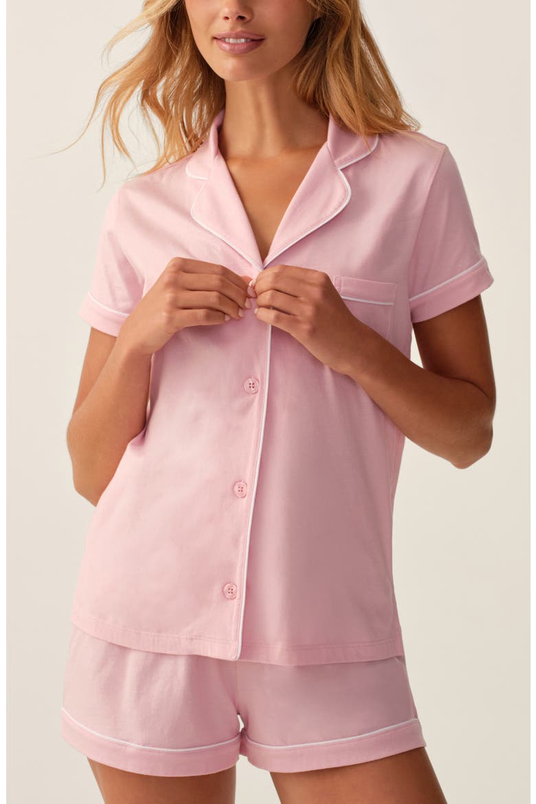 Pima Cotton Short Pajamas, Alternate, color, PINK