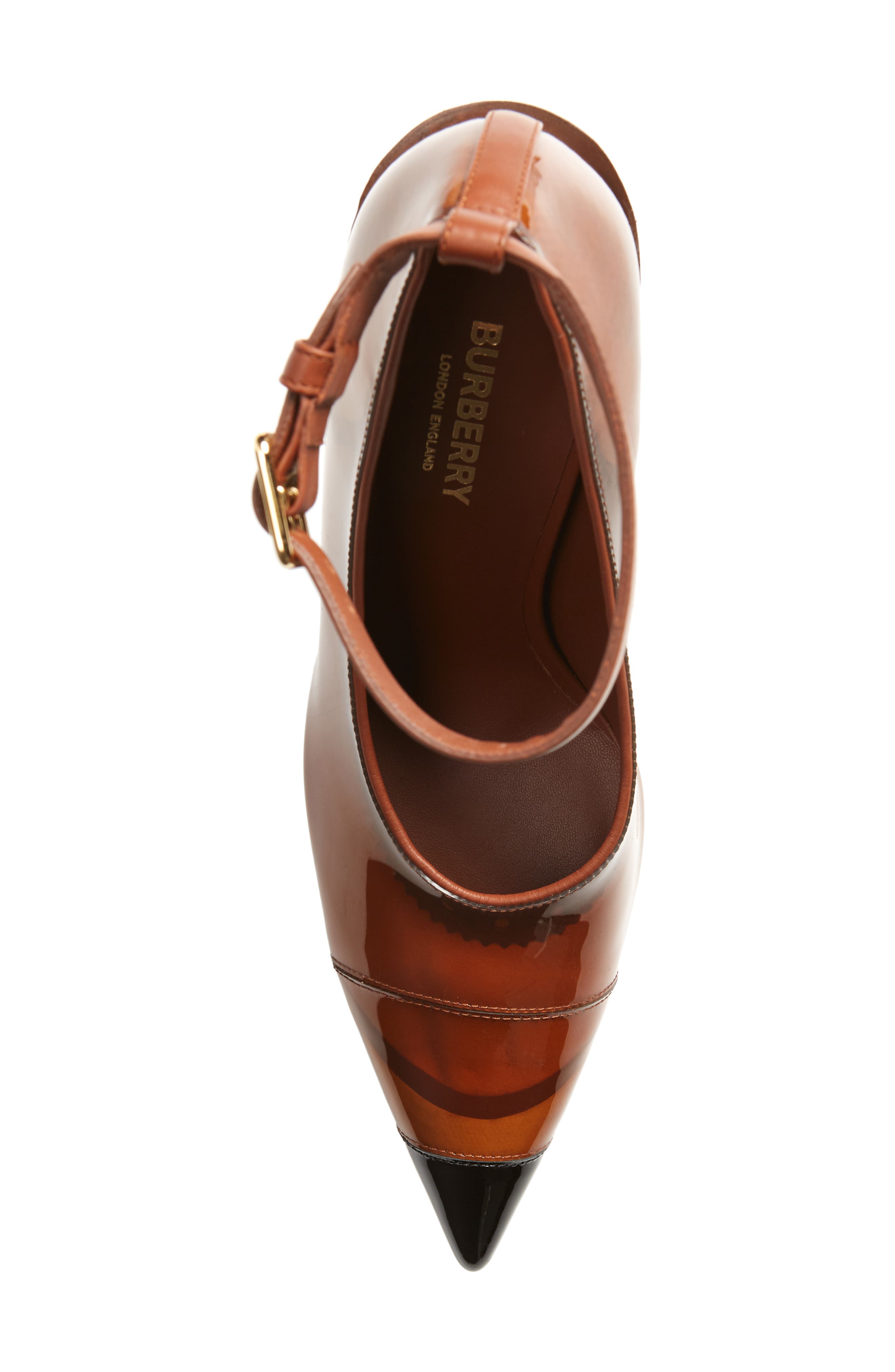 Burberry Brecon Ankle Strap Pointed Toe Pump, Alternate, color, 