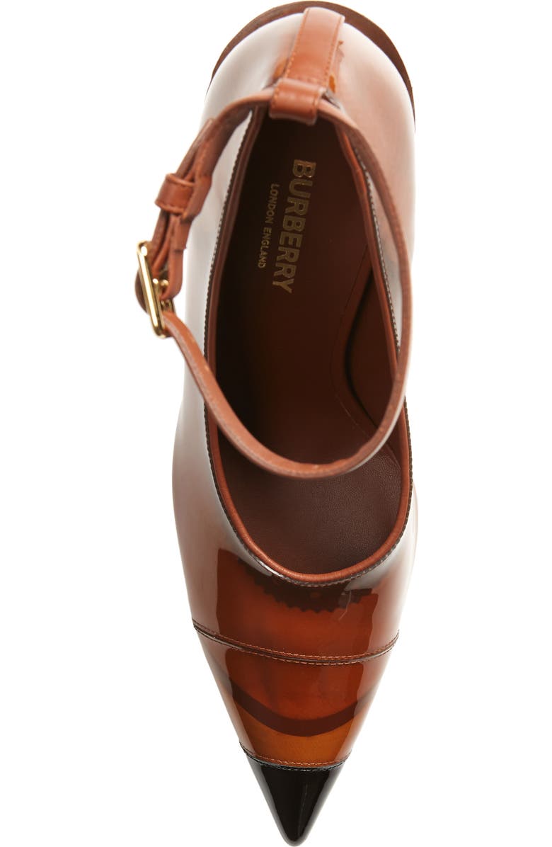 Burberry Brecon Ankle Strap Pointed Toe Pump, Alternate, color,