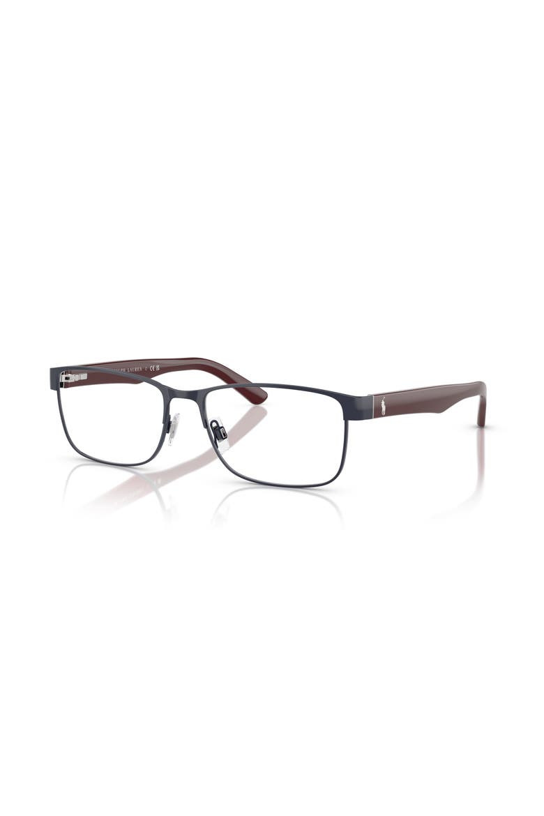 57mm Rectangle optical glasses, Main, color, Blue