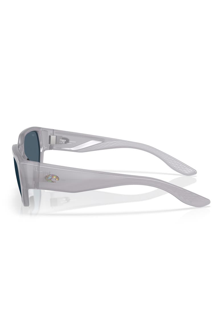 Clemente 58mm Polarized Rectangular Sunglasses, Alternate, color, MILKY VIOLET/ GRAY 580P