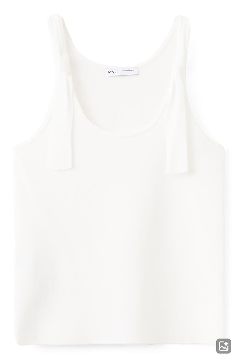 Kids' Knotted Strap Tank Top, Main, color, WHITE