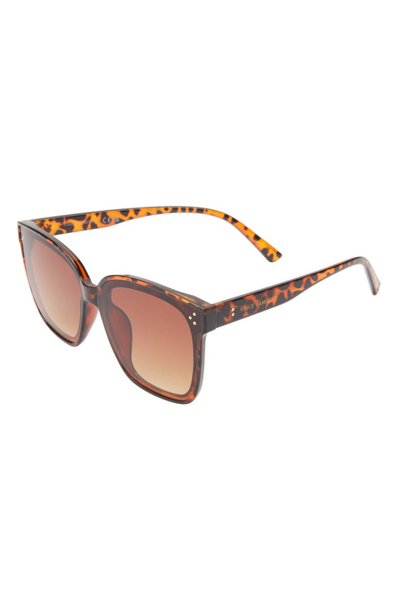 Vince Camuto 63mm Square Sunglasses, Alternate, color, Tortoise